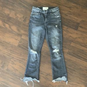 MOTHER Grey Denim Jeans
